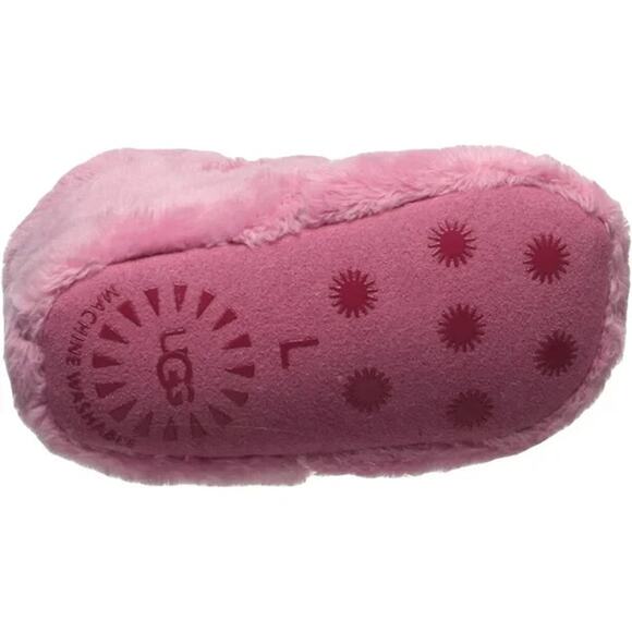 UGG Women's Bixbee Terry Cloth Baby Booties, Pink Size 4I/5I (12-18M) - Picture 5 of 7